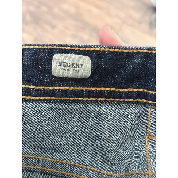 AG Adriano Goldschmied Men's Blue Cotton Blend Regent Bootcut Jeans Size 34 - Picture 6 of 7